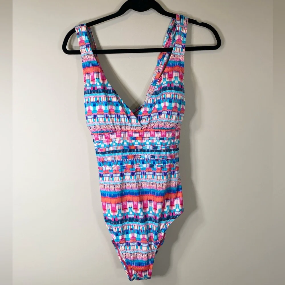 La Blanca multi color‎ one piece swimsuit